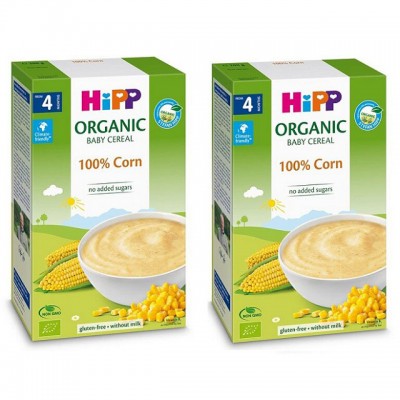 Combo 2 hộp Bột HiPP Organic ngũ cốc bắp non Baby's First Corn