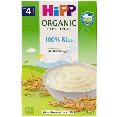 Bột ăn dặm HiPP Organic gạo nhũ nhi 100% Rice