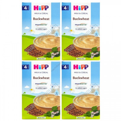 Combo 4 Bột ăn dặm Hipp Organic Sữa Kiều Mạch Buckwheat