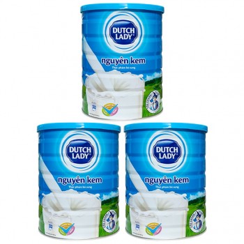 Combo 3 lon Sữa bột nguyên kem Cô Gái Hà Lan lon 850g