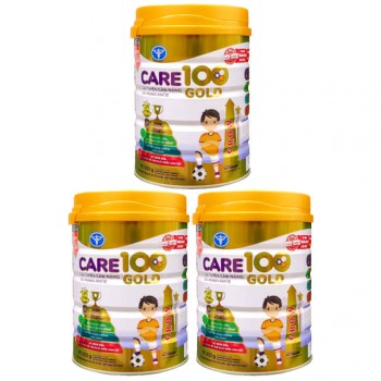 Combo 3 lon Sữa Care 100 Gold 900g cho trẻ biếng ăn 1-10 tuổi
