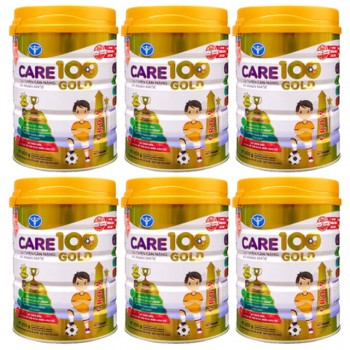 Combo 6 lon Sữa Care 100 Gold 900g cho trẻ biếng ăn 1-10 tuổi