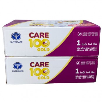 Combo 2 thùng Sữa care 100 Gold hộp 180ml cho trẻ chậm tăng cân