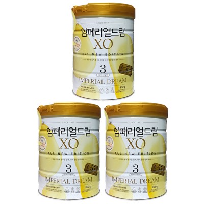 Combo 3 lon Sữa XO số 3 nội địa Hàn Quốc lon 800g cho trẻ 12-24 tháng tuổi