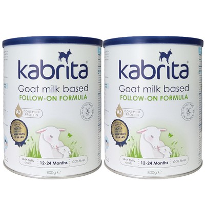 Combo 2 lon Sữa dê Kabrita số 2 lon 800g cho trẻ 12-24 tháng
