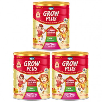 Combo 3 lon Sữa Dielac Grow Plus 1+ 1.4kg cho trẻ 1-2 tuổi