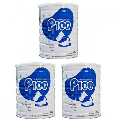 Combo 3 lon Sữa bột dinh dưỡng P100 lon 900g cho trẻ 1-10 tuổi