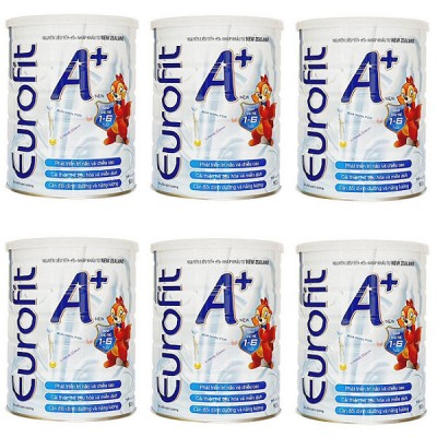 Combo 6 lon sữa Eurofit A+ 900g cho trẻ  từ 1 đến 6 tuổi