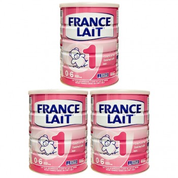Combo 3 lon Sữa France Lait số 1 lon 900g cho trẻ 0-6 tháng tuổi
