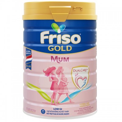 Combo 2 lon Sữa Friso mum Gold lon 900g Hương Cam