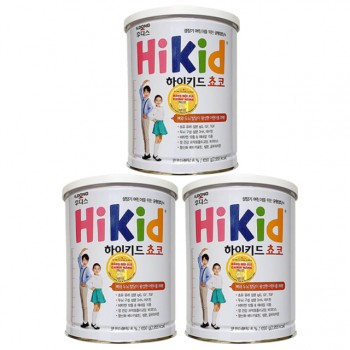 Combo 3 lon Sữa Hikid Hàn Quốc vị Socola 650g cho trẻ 1-9 tuổi