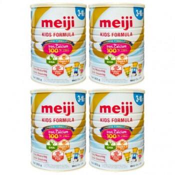Combo 4 lon Sữa Meiji Kids Formula 900g cho trẻ 3-10 tuổi nhập khẩu