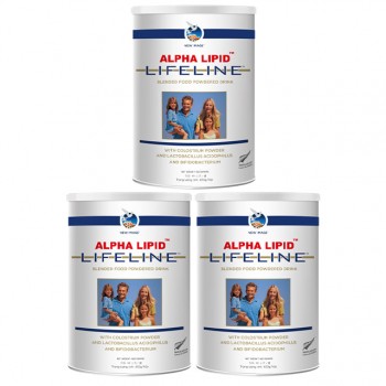 Combo 3 lon Sữa non Alpha Lipid Life Line New Zealand lon 450g