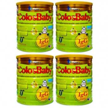 Combo 4 lon Sữa Colosbaby Gold 0+ lon 800g cho trẻ 0-12 tháng tuổi