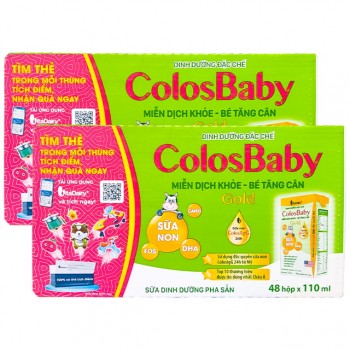 Combo 2 thùng Sữa Colosbaby Gold hộp 110ml cho trẻ trên 1 tuổi