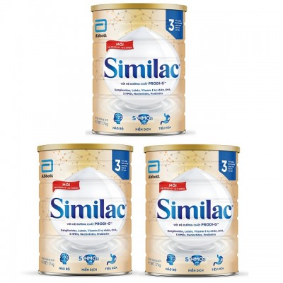 Combo 3 lon sữa Similac IQ số 3 lon 1.7kg cho trẻ 1-2 tuổi