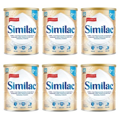 Combo 6 lon Sữa Similac IQ số 0+ 850g trẻ 0-12 tháng tuổi