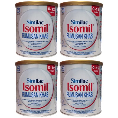 Combo 4 lon Sữa Similac Isomil 400g cho trẻ 0-12 tháng tuổi