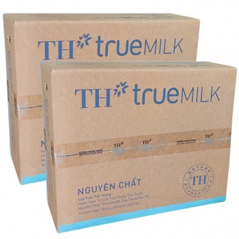 Combo 2 thùng Sữa TH True Milk nguyên chất bịch 220ml