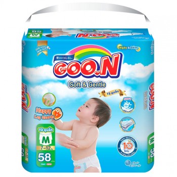 Combo 2 bịch tã quần Goon Soft and Gentle Size M 58 miếng