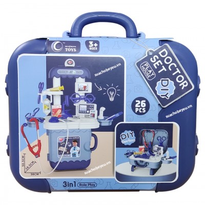 Bộ đồ chơi bác sĩ Doctor Set 26 chi tiết 3 in 1 cho bé từ 3 tuổi