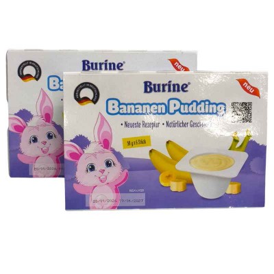 Burine Pudding vị chuối cho bé từ 6 tháng Burine Pudding vị chuối cho bé từ 6 tháng