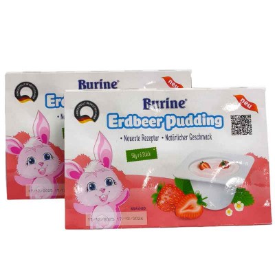 Burine Pudding vị dâu cho bé từ 6 tháng Burine Pudding vị dâu cho bé từ 6 tháng