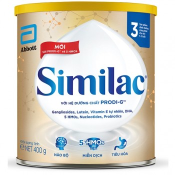 Sữa Similac IQ HMO số 3 lon 400g, trẻ 1-2 tuổi