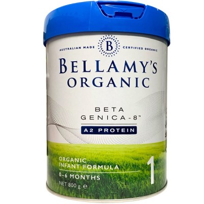 Sữa Bellamy's Organic đạm A2 số 1 lon 800g cho trẻ 0-6 tháng tuổi
