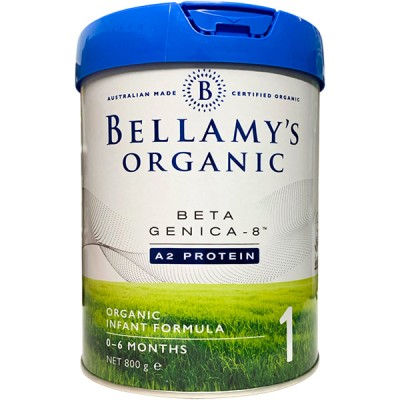 Sữa Bellamy's Organic đạm A2 số 1 lon 800g cho trẻ 0-6 tháng tuổi