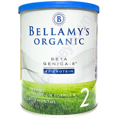 Sữa Bellamy's Organic đạm A2 số 2 lon 350g cho trẻ 6-12 tháng tuổi