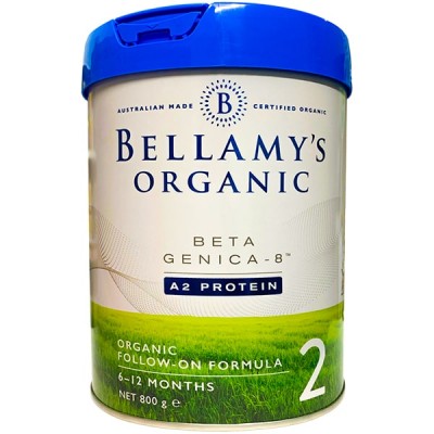Sữa Bellamy's Organic đạm A2 số 2 lon 800g cho trẻ 6-12 tháng tuổi
