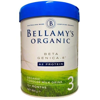 Sữa Bellamy's Organic đạm A2 số 3 lon 800g cho trẻ trên 12 tháng tuổi