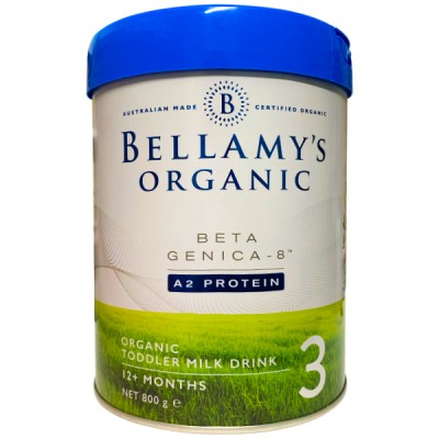 Sữa Bellamy's Organic đạm A2 số 3 lon 800g cho trẻ trên 12 tháng tuổi