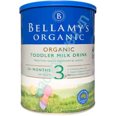 Sữa Bellamy's Organic Úc số 3 lon 900g cho trẻ trên 1 tuổi