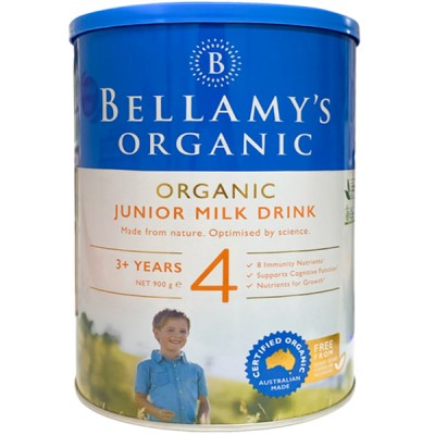 Sữa Bellamy's Organic Úc số 4 lon 900g cho trẻ trên 3 tuổi