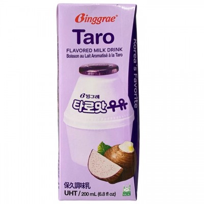 Combo 2 Thùng sữa Binggrae Hàn Quốc khoai môn hộp 200ml