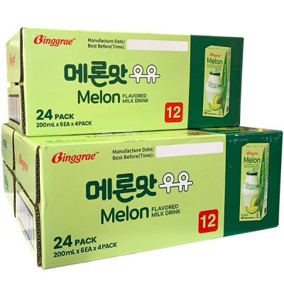 Combo 3 thùng Sữa Binggrae Hàn Quốc  vị Dưa Lưới 200ml