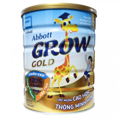 Sữa bột Abbott Grow Gold 6+ lon 800g cho trẻ trên 6 tuổi