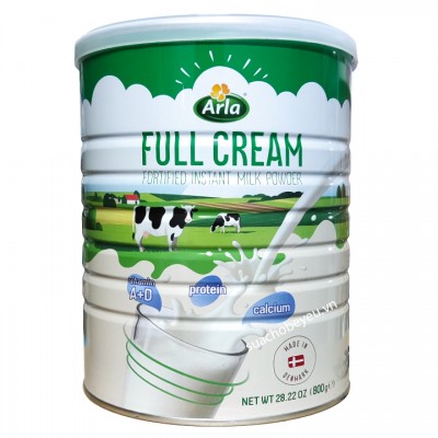 Sữa bột Arla nguyên kem lon 800g