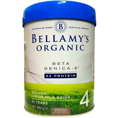 Sữa Bellamy's Organic đạm A2 số 4 lon 800g cho trẻ trên 2 tuổi