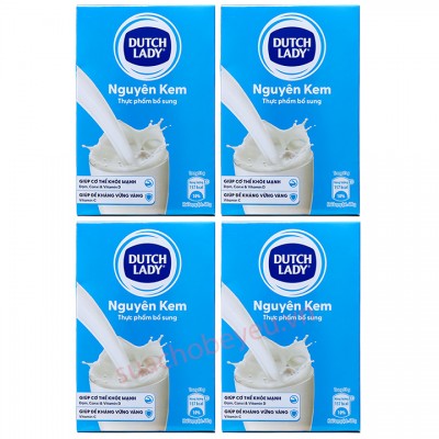 Combo 4 hộp Sữa bột nguyên kem Cô Gái Hà Lan hộp giấy 400g