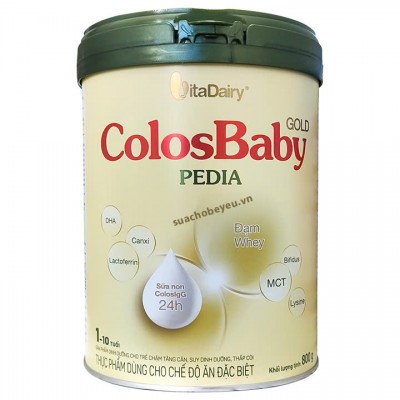 Sữa Colosbaby Gold Pedia lon 800g cho trẻ từ 1-10 tuổi Sữa Colosbaby Gold Pedia lon 800g cho trẻ từ 1-10 tuổi