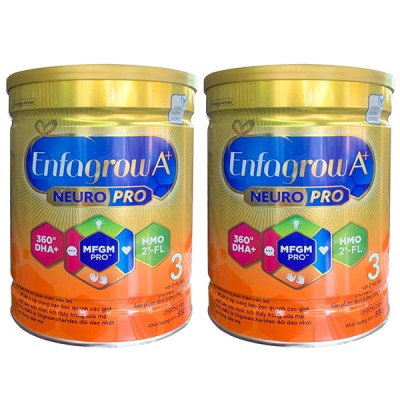 Combo 2 lon Sữa Enfagrow A+ số 3 lon 830g cho trẻ 1-3 tuổi