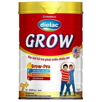 Sữa bột Dielac Grow 2+ lon 900g cho trẻ  2-10 tuổi