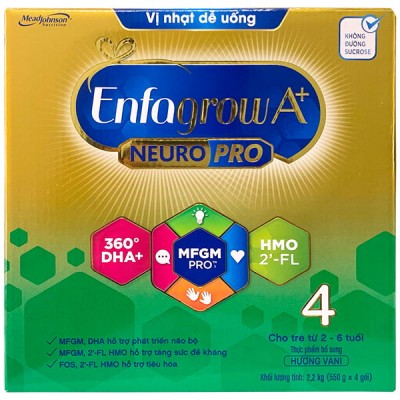 Sữa bột Enfagrow A+ số 4 hộp 2.2kg cho trẻ 2-6 tuổi