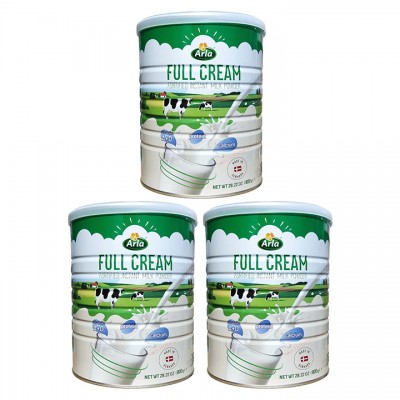 Combo 3 lon Sữa bột Arla nguyên kem lon 800g nhập khẩu Đan Mạch Combo 3 lon Sữa bột Arla nguyên kem lon 800g nhập khẩu Đan Mạch