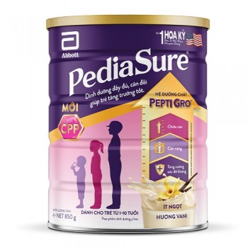 Sữa Pediasure ít ngọt 850g cho trẻ biếng ăn 1-10 tuổi