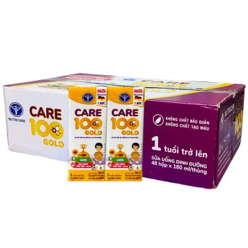 Sữa công thức pha sẵn Care 100 Gold hộp 180ml cho trẻ lười ăn