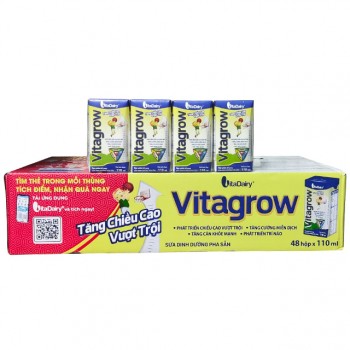 Sữa pha sẵn Vitagrow hộp 110ml phát triển chiều cao